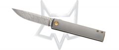 Fox Knives Chnops Liner Lock FX-543DBB Damasteel Bronze Titanium Pocket Knife