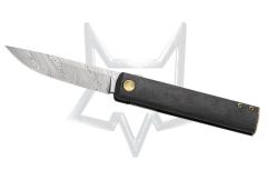 Fox Knives Chnops FX-543DCF Damasteel Bronzed Titanium Carbon Fiber Pocket Knife