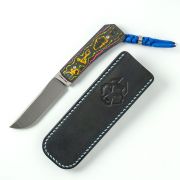Jack Wolf Knives Pioneer FIXedc 80s CamoCarbon S90V Stainless Steel Knife