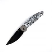 Jack Wolf Knives Tango Dark Matter Polar Fat Carbon S90V Stainless Pocket Knife