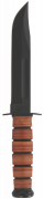 Ka-Bar Single Mark Utility Fixed Blade 1320 Cro-Van Steel Brown Leather Knife