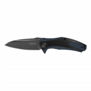 Kershaw Knives Natrix 7007CF 8Cr13MoV Stainless Black Carbon Fiber/Blue G10