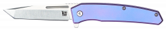 Ontario Knives Ti22 Frame Lock 9800 AUS-8 Stainless UltraBlue Titanium