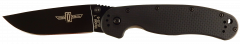 Ontario Knives RAT 1 Liner Lock 8846 Black AUS-8 Stainless Black Nylon 6
