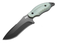 SOG Knives Kiku FX KU-2025 Black CPM-S35VN Steel Natural G-10 Fixed Blade Knife