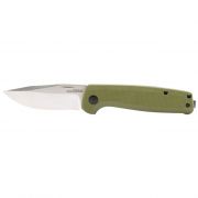 SOG Knives Terminus Slip-Joint TM1004-BX CRYO D2 Stainless Steel OD Green G10