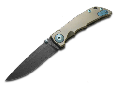 Spartan Blades Harsey Folder 3.25 SF10DMBL Titanium Damascus Steel Pocket Knife