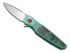 Spartan Blades Pandia Green Ronin Five Rings Titanium CPM MagnaCut Steel Knife