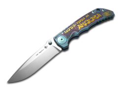 Spartan Blades Harsey Folder SF5GRAF Graffitti Titanium MagnaCut Pocket Knife