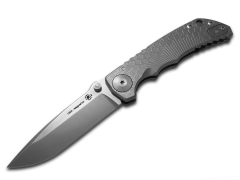 SPARTAN BLADES Harsey Folder SF5 Bronze Dragon Art Titanium CPM