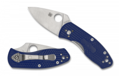 Spyderco Knives Ambitious C148PBL Blue FRN S35VN Stainless Pocket Knife