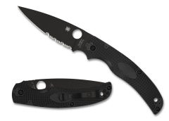 Spyderco Knives Native Chief Lightweight C244PSBBK Serrated Black BD1N Knife