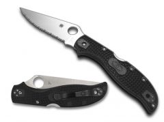 Spyderco Knives Stretch 2 XL Lockback C258SBK Full Serrated VG10 Stainless Steel