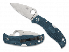 Spyderco Knives LeafJumper Lightweight C262PBLK390 Blue FRN K390 Pocket Knife