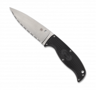 Spyderco Knives Enuff 2 Fixed Blade Knife FB31SBK2 Serrated VG-10 Stainless
