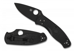 Spyderco Knives Persistence Liner Lock Black C136PBBK 8Cr13MoV Steel Black FRN
