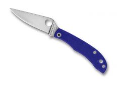 Spyderco Knives HoneyBee C137GBLP Blue G-10 Sandvik 12C27 Steel Pocket Knife
