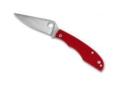Spyderco Knives Grasshopper C138GRDP Red G-10 Sandvik 12C27 Steel Pocket Knife