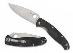 Spyderco Knives Resilience Liner Lock 8Cr13MoV Steel Black FRN C142PBK
