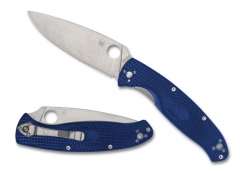 Spyderco Knives Resilience Liner Lock S35VN Stainless Steel Blue FRN C142PBL