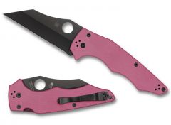 Spyderco Knives Yojumbo C253GPNBKP Pink G-10 CPM S30V Stainless Pocket Knife