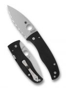 Spyderco Knives Bodacious C263GS Serrated CPM-S30V Steel Black G10 Pocket Knife