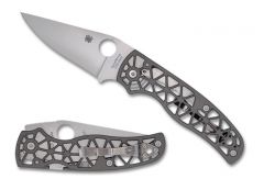 Spyderco Knives Edgerati C266ALP Gray Aluminum CPM S30V Stainless Pocket Knife