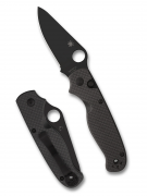 Spyderco Knives ButtonUp Button Lock C275CFPBK Carbon Fiber 8Cr13MoV Steel Knife