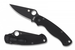 Spyderco Knives Para Military 2 Liner Lock C81GPBK2 Black S45VN Stainless G10