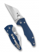 Spyderco Knives Yojimbo 2 C85GPCBL2 Blue G-10 CPM SPY27 Stainless Pocket Knife