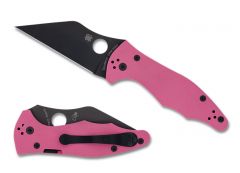 Spyderco Knives Yojimbo 2 C85GPNBKP2 Pink G-10 CPM S30V Stainless Pocket Knife