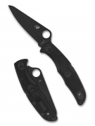Spyderco Knives Pacific Salt 2 Lockback H2 Stainless C91PBBK2 Black Pocket Knife