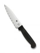 Spyderco Knives Utility Kitchen Knife Cutlery Black Serrated Stainless K05SBK