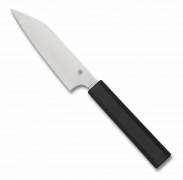 Spyderco Knives Petty Paring K15PBK CTS BD1N Stainless Steel Black Polypropylene