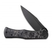 WE Knife Primoris Frame Lock 20047B-1 Knife Black CPM 20CV Marble Carbon Fiber