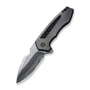 WE Knives Harpen Frame Lock 23019-DS1 Titanium Damasteel (Hugin) Pocket Knife