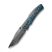 WE Knives Swordfin WE23067-DS1 Arctic Storm Fat Carbon Damasteel Pocket Knife