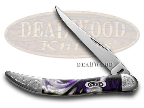 Case XX Engraved Bolster Series Purple Passion Scrolled Toothpick