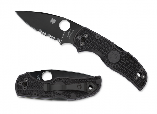 Spyderco Black Fiberglass Reinforced Nylon FRN Native 5 Lockback