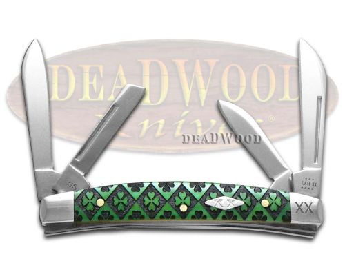 Christoper ホーク Case XX Small Congress Green Bone Clover pattern Stainless 1/500