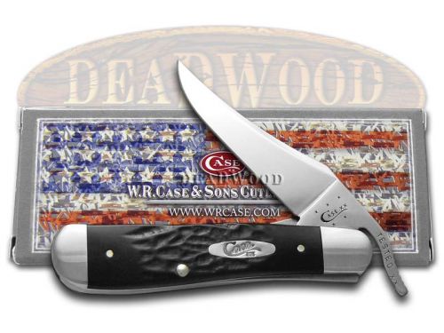 Case XX Rough Black Synthetic Russlock Stainless Pocket Knife