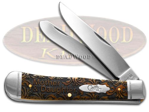 Case xx Mother & Daughter Antique Bone Trapper 1/500 Stainless