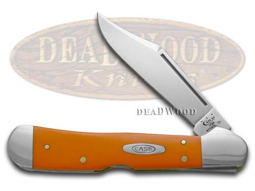 Case XX High-visibility Orange Delrin Copperlock Stainless Pocket