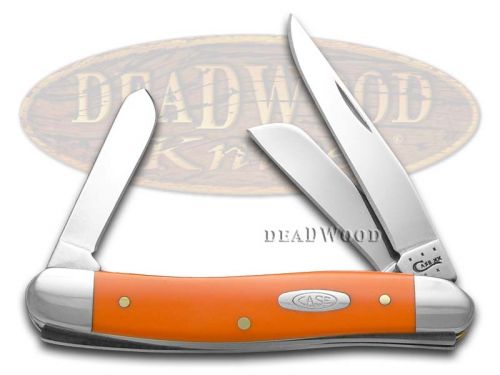 Case XX High-visibility Orange Delrin Medium Stockman Stainless