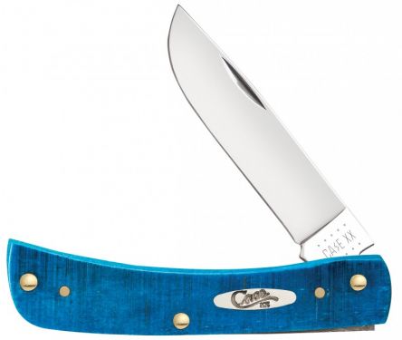 Case XX Sawcut Caribbean Blue Bone Sodbuster Jr Stainless Pocket