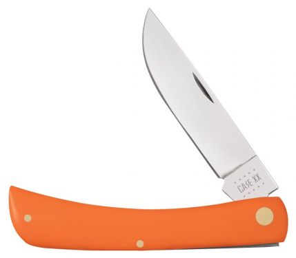 Case XX Smooth Orange Delrin Sodbuster Stainless Pocket Knife