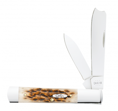 Case xx Razor Jack Jigged Amber Bone 10722 Stainless Pocket Knife