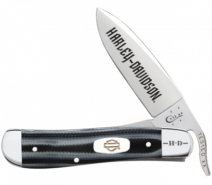 Case XX Harley-Davidson Russlock 52175 Black & Silver G-10