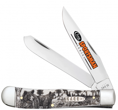 Case xx Trapper Bear Sportsman Natural Bone 81223 Stainless Pocket