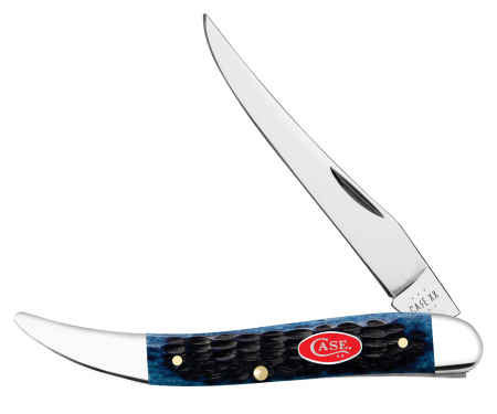 Case xx Med Toothpick Jigged Navy Blue Bone 6892 Stainless Pocket